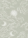 Littlephant Tapete Happy Cloud - Sage Green