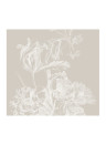 KEK Amsterdam Papier peint panoramique Engraved Flowers Grey 1 - L - 3m