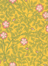 Little Greene Papier peint Briar Rose - Indian Yellow