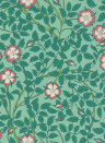 Little Greene Tapete Briar Rose - Green Verditer