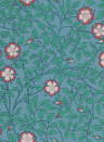 Little Greene Tapete Briar Rose - Marine Blue