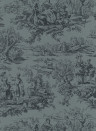 Little Greene Wallpaper Lovers Toile - Hicks Blue