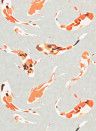 Harlequin Wallpaper Koi - Paprika