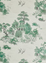 Liberty Wallpaper Floating Palace Linen - Jade