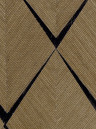 CMO Paris Wallpaper Sisal Losange - Tabac/ Noir