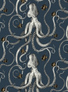 Josephine Munsey Wallpaper Octopoda Deep Sea Blue