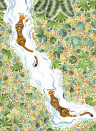 Isidore Leroy Papier peint panoramique Tigres Naturel - B 4/5/6
