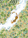 Isidore Leroy Papier peint panoramique Tigres Naturel - D 10/11/12