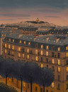 Isidore Leroy Wandbild Toits de Paris Nuit