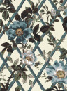 House of Hackney Papier peint Bryher Rose - Lapis Blue