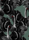 Studio Lisa Bengtsson Papier peint Swan Lake - Green