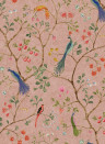 Rebel Walls Papier peint panoramique Songbirds - Pink