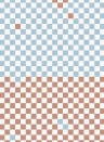 Rebel Walls Wandbild Pixels - Orange & Blue