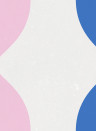 Rebel Walls Wandbild Wobbly - Blue & Pink