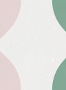 Rebel Walls Mural Wobbly - Green/ Pink