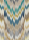 Osborne & Little Papier peint Irisa Grasscloth - Petrol/ Gold