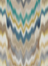 Osborne & Little Wallpaper Irisa Grasscloth - Petrol/ Gold