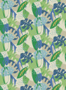 Osborne & Little Carta da parati Zylina - Indigo/ Emerald