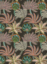 Osborne & Little Wallpaper Ravenala - Charcoal/ Blush