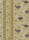 Josephine Munsey Tapete Ostrich Stripe - Olive and Orange