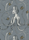 Josephine Munsey Wallpaper Octopoda Grand - Bude Blue