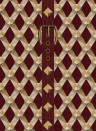Mindthegap Wallpaper Luxury Detail - Bordeaux/ Taupe