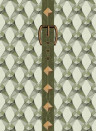 Mindthegap Wallpaper Luxury Detail - Light Green/ Taupe