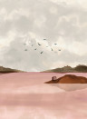 Coordonne Papier peint panoramique Dungeness View - Pink