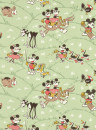 Sanderson Wallpaper Mickey at the Farm - Macaron Green