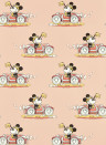 Sanderson Wallpaper Minnie on the Move - Candy Floss