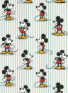 Sanderson Carta da parati Mickey Stripe - Sea Salt