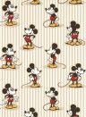 Sanderson Wallpaper Mickey Stripe - Peanut