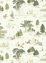 Sanderson Wallpaper Winnie the Pooh - Macaron Green