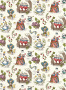 Sanderson Wallpaper Alice in Wonderland - Hundreds & Thousands