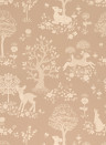 Majvillan Wallpaper Summer Fields - Soft Brown