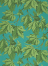Harlequin Tapete Dappled Leaf - Emerald/ Teal