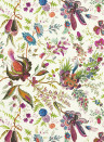 Harlequin Wallpaper Wonderland Floral - Spinel/ Peridot/ Pearl