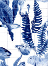 Coordonne Carta da parati Bank of Fish - Tiles