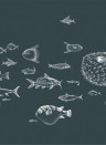Elitis Mural Sea Current Navy