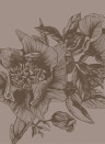 Coordonne Mural Giant Peonies Cacao