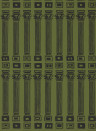 Zoffany Papier peint Columns - Olive/ Bone Black