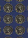 Zoffany Papier peint Medallion - Lazuli/ Nickle