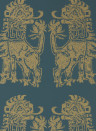 Zoffany Tapete Sicilian Lion - Serpentine/ Gold