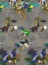 Christian Lacroix Wallpaper Oiseau Fleur - Graphite