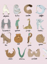 Coordonne Mural Animal Alphabet - Pinky