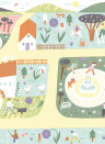 Coordonne Mural Country Joy - Lemon