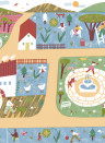 Coordonne Mural Country Joy - Chestnut