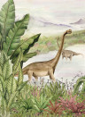 Coordonne Mural Dinosaurs Park - Emerald