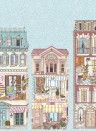 Coordonne Mural Dolls House - Azure