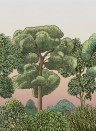 Coordonne Mural Green Forest - Dawn